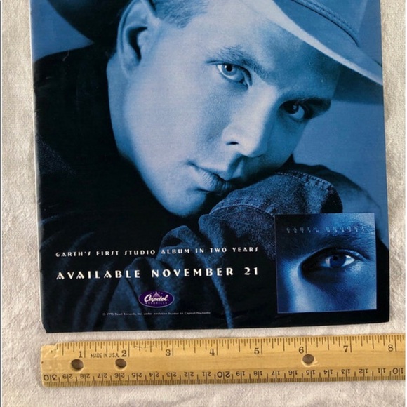 ! 1 Page/2 Sides frm VTG ‘96 Country America Magazine, Garth B, Lady Stetson Ad - Picture 7 of 7